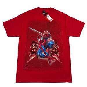 Vintage Spiderman x Green Goblin Marvel Superhero Comic 2002 Promo Shirt Large